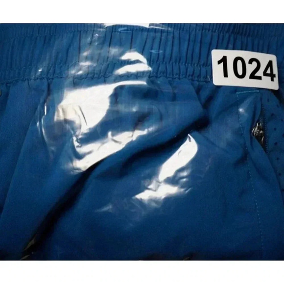 Gymshark Shorts Mens Large Blue/Orange Arrival 7" Inseam Workout Performance - Picture 13 of 13